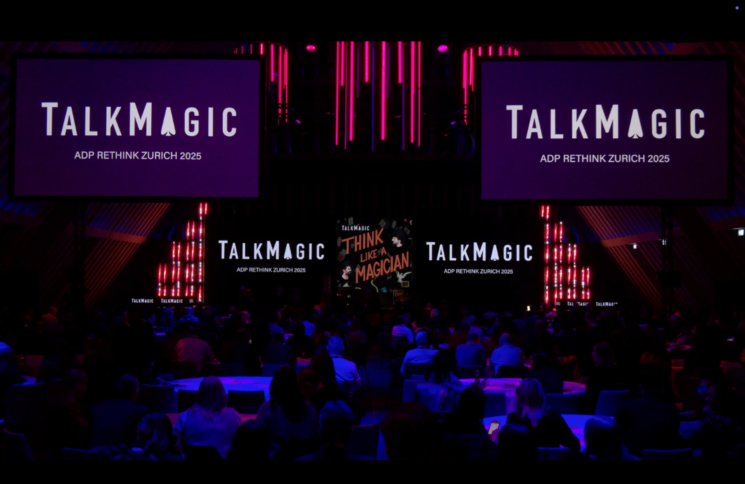 TalkMagic on stage at ADP Rethink Zurich 2025