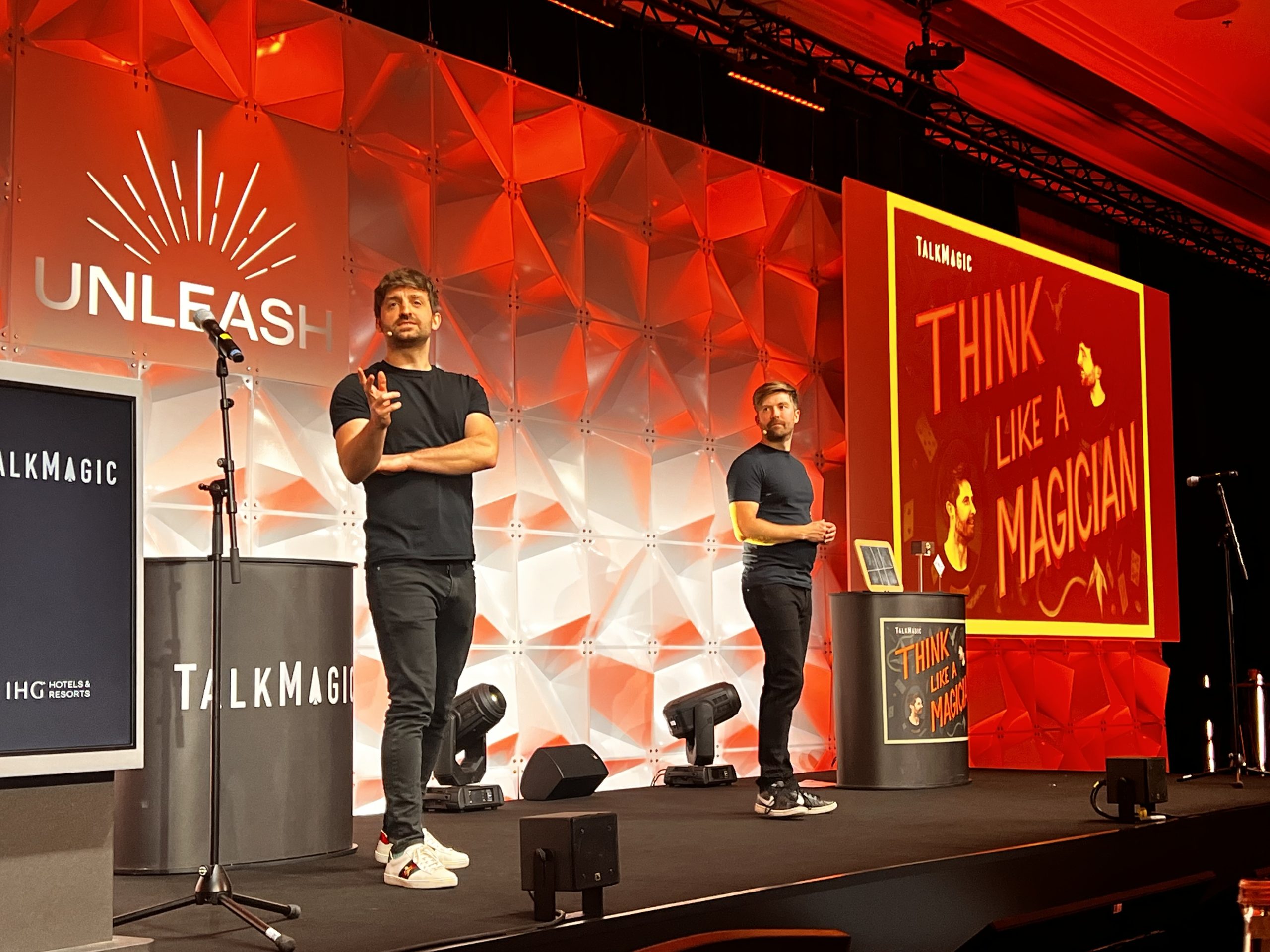 TalkMagic presenting Think Like a Magician at IHG Berlin